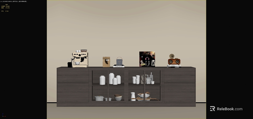 Dark Grey Wood Grain Sideboard Restaurant Furniture texture