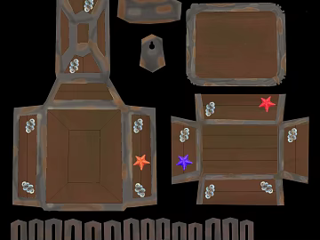 Ocean Wind Brown Wood Storage Box Map texture (ID:ffaeh258346)