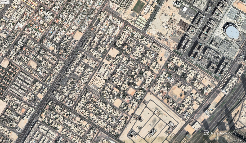 Light gray urban bird's eye view texture