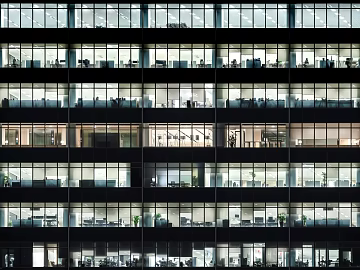 Building Facade Commercial Glass Inner Glass Glass Inner Night Glass Office Glass Inner Office Glass texture (ID:ffaeh282182)