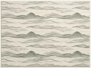 Light gray wave line carpet 3d model