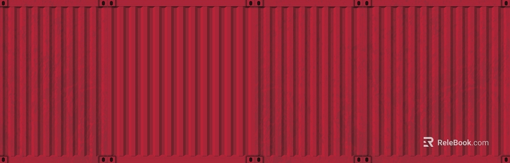 Red Corrugated Container Industrial Sheet texture
