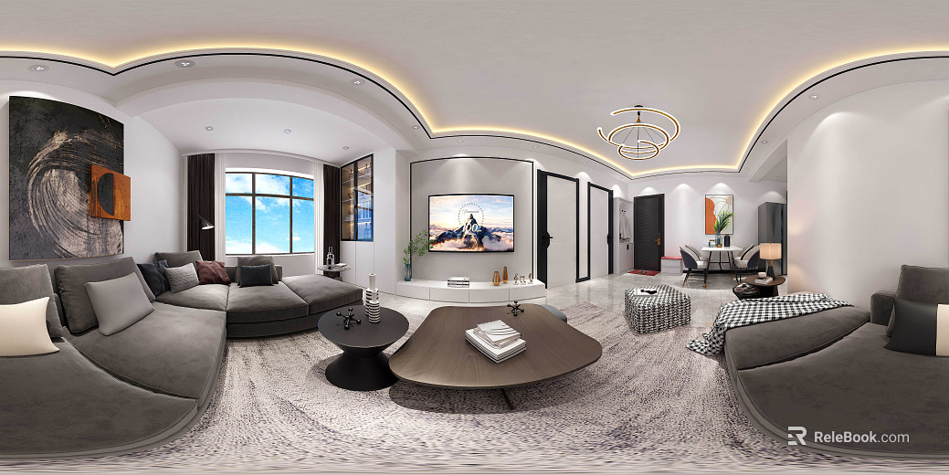 Indoor Home Decoration Guest Restaurant Daytime HDR Map texture