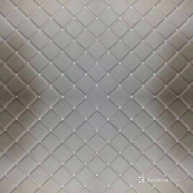 Rhomboid-Plaid Soft Leather texture