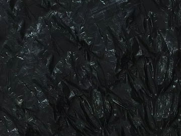 black pleated plastic cloth 3d model