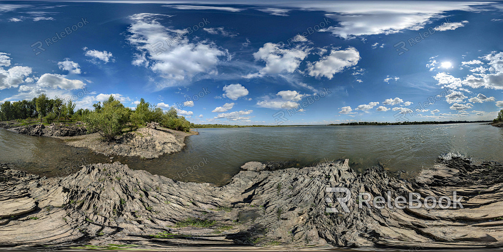 HDR Beach Coastal Park Blue Sky texture