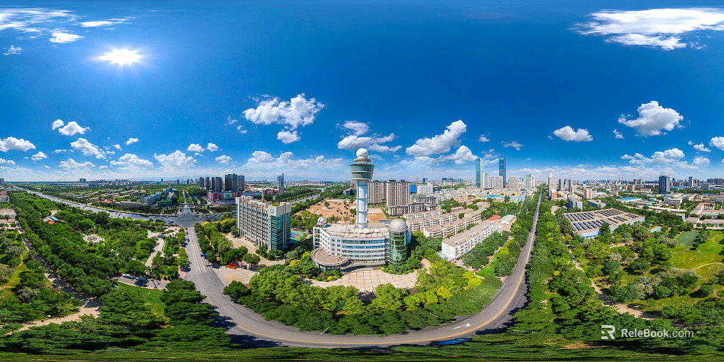 HDR urban ecological greening panorama texture