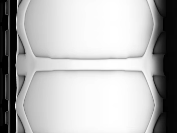 White soft bag bump map wall decoration 3d model