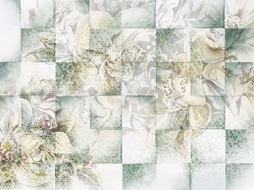 Modern Plant Pattern Wallpaper Square Wallpaper texture (ID:ffaeh885267)