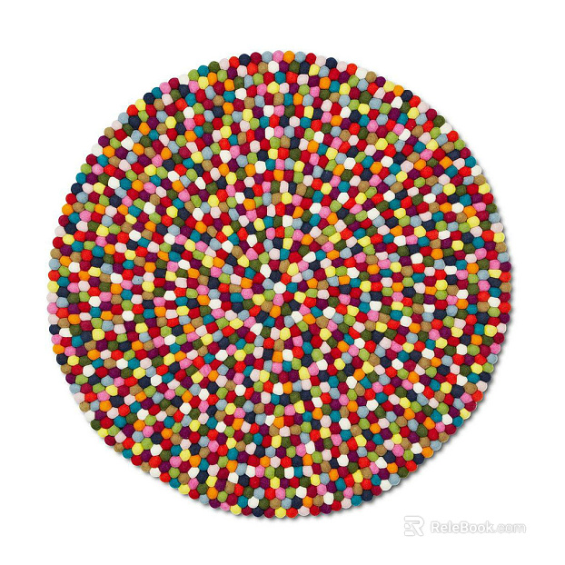 Round carpet texture