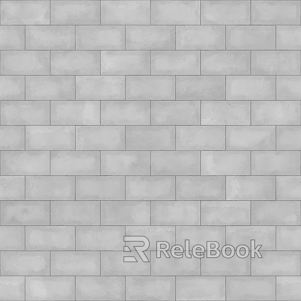 Cement brick I-type gray floor tile texture