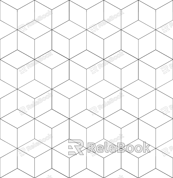 A high-contrast, black and white image showcasing an abstract pattern of geometric shapes and lines, forming a complex, tactile texture that resembles interlocking bumps and grooves.