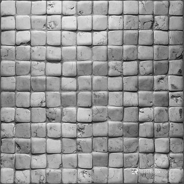 Light gray stone mosaic kitchen and bathroom wall tiles texture