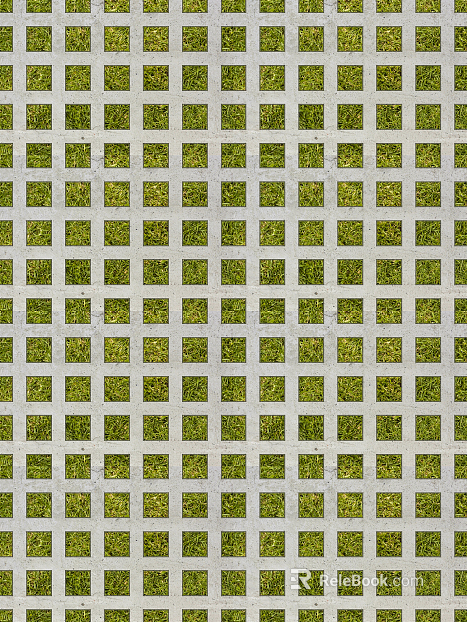 Outdoor Lawn Brick Parking Brick Parking Lot Broken Grass Planting Broken Grass Planting Brick Grass Inlaid Brick texture