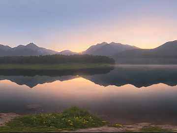 Outdoor Lake Dusk HDR texture (ID:ffach472635)