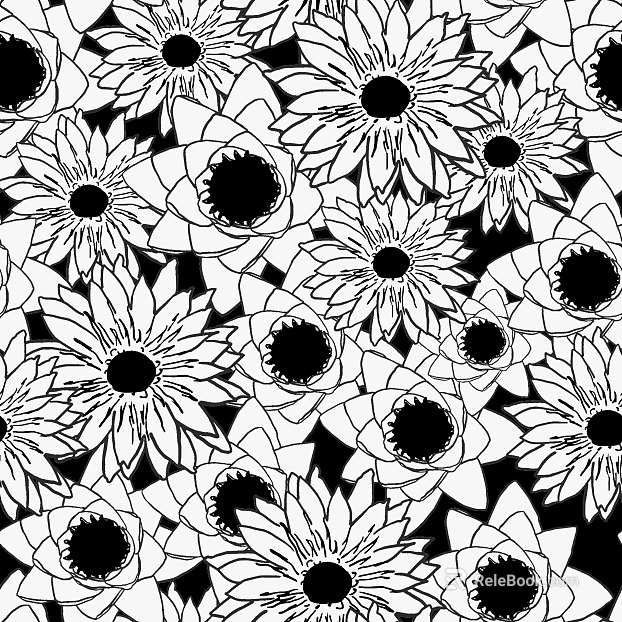 black and white painting texture