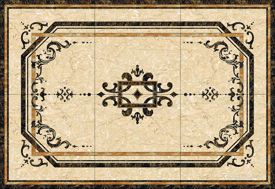 Modeling mosaic tile water knife processing series ceramic tile texture