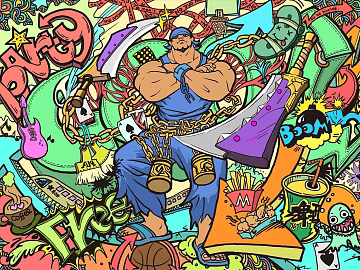 cartoon painting texture (ID:ffajg50239) cartoon painting texture (ID:ffajg50239)