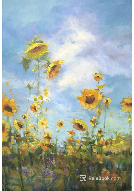 Oil painting texture