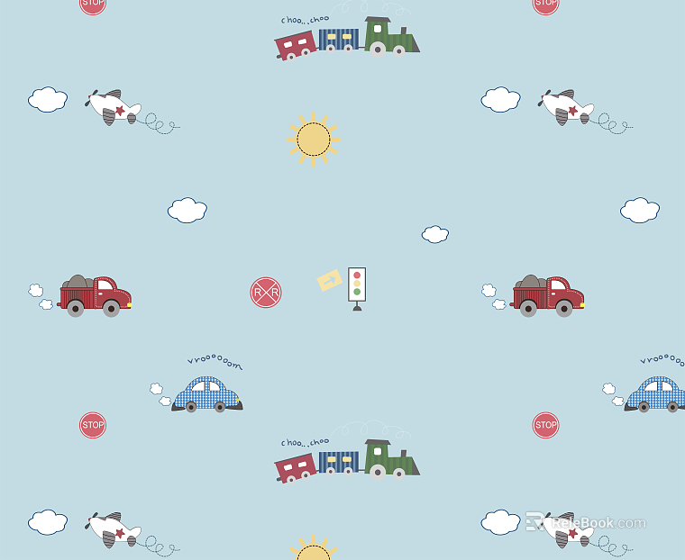 cartoon mural texture