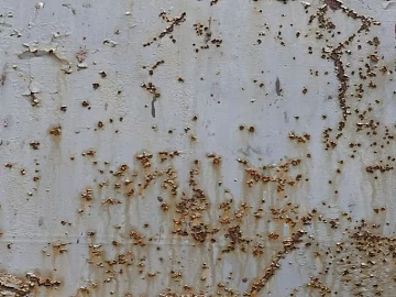 Gray white distressed metal exterior wall finish texture (ID:ffaeh675696)