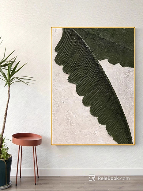 Plant painting texture
