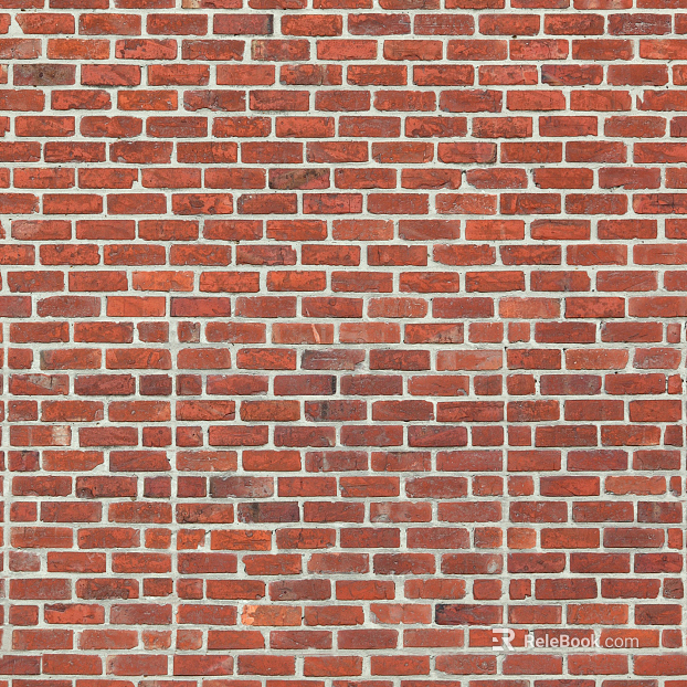brick wall red brick color texture
