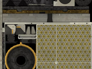 Industrial wind gray yellow hexagonal tile texture (ID:ffaeh392276)