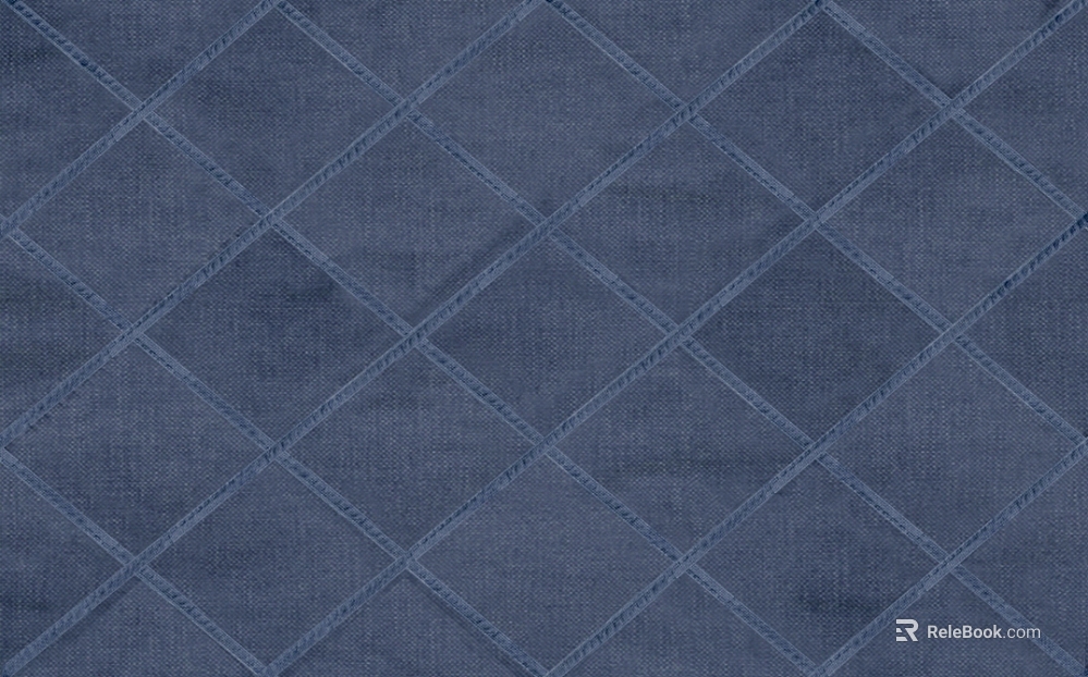 Navy Plaid Fabric Soft texture