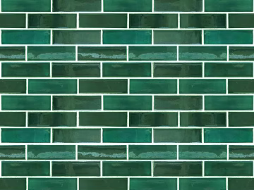 Brick wall green gradient retro wall tiles texture (ID:ffajg61598)