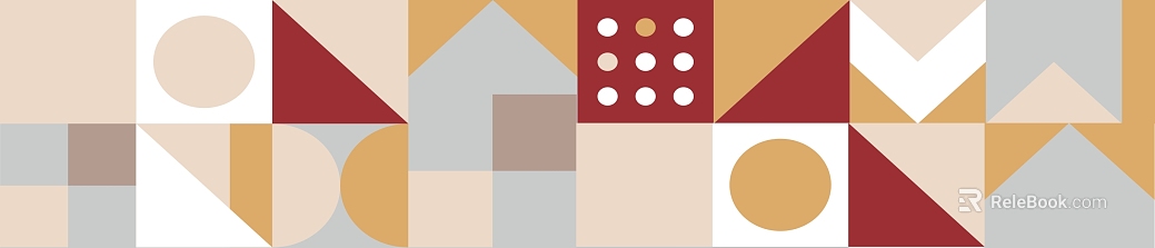 Morandi Geometric Tile Interior Wall texture