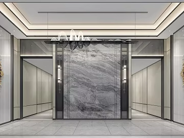 Light Luxury Grey-tone Marble Entrance Background Wall texture (ID:ffaeh928546)