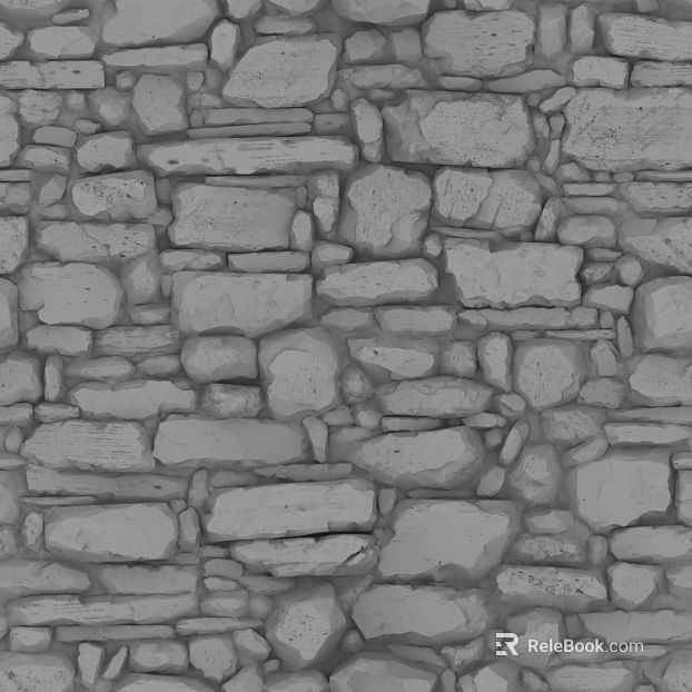 Gray rubble outdoor wall stone texture