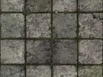 Green Grey Antique Tile Courtyard Floor Tile texture (ID:ffaeh563276)