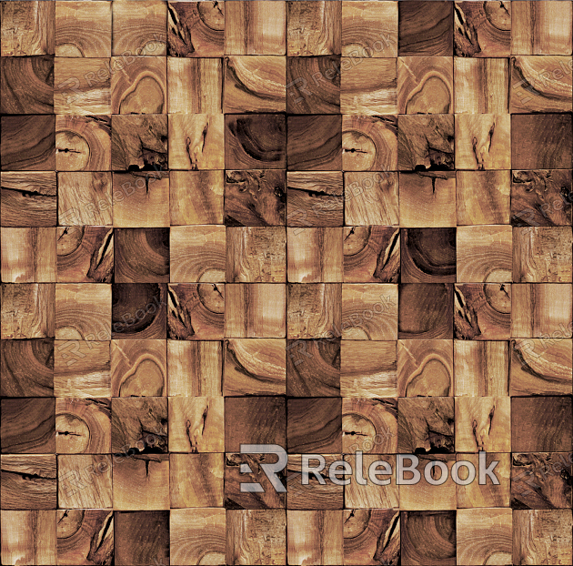 wood grain mosaic texture