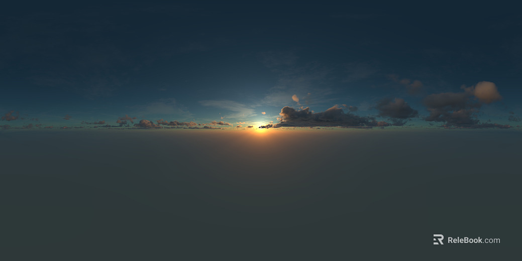 HDR sky blue sky white clouds sunset background texture