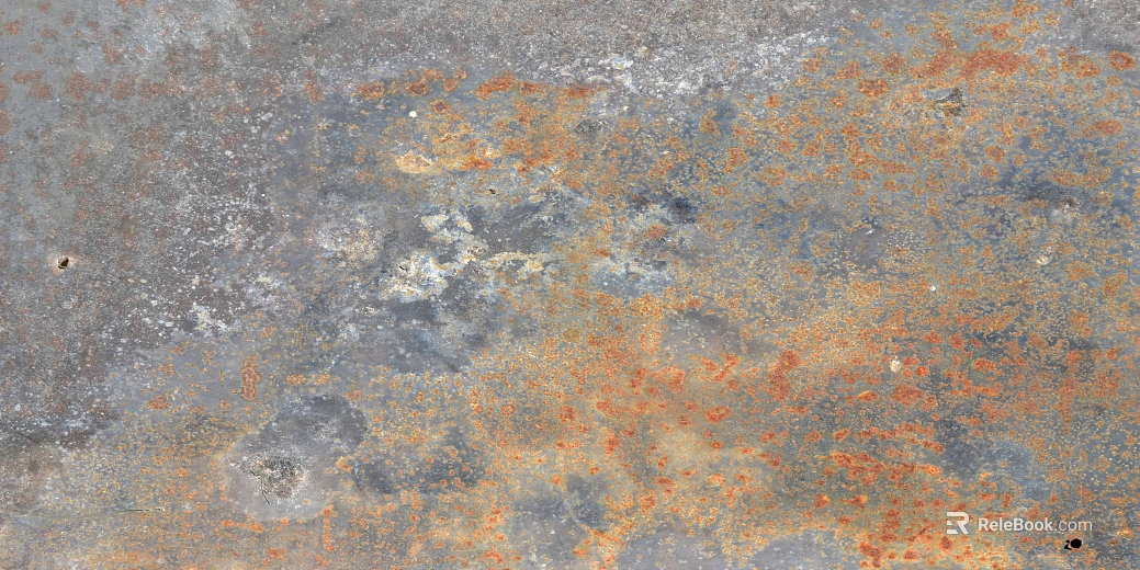 Industrial-style rusted and distressed metal sheet texture