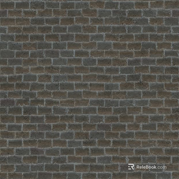 Grey-brown brick wall exterior wall finish texture