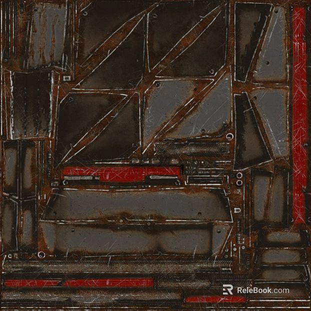 Industrial wind red gray old metal sheet texture