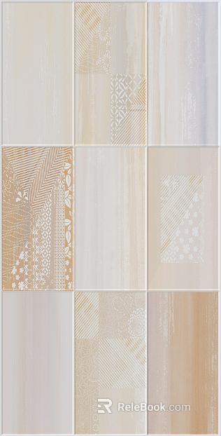 Vintage Tea Light Curry Pattern Plaid Tile Glazed Tile texture