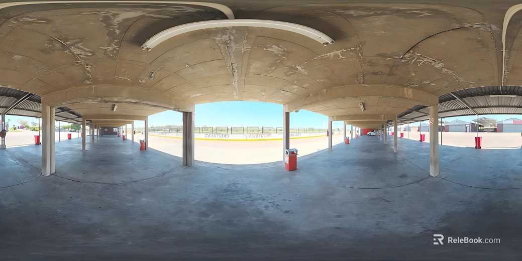 Speedway Parking Shed Daytime HDR texture
