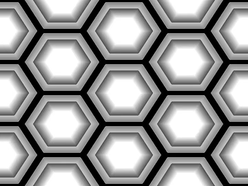 Black and white gray three-dimensional hexagonal brick wall tile texture (ID:ffaeh851216)