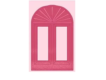 rose red retro arched windows texture (ID:ffaeh999376)
