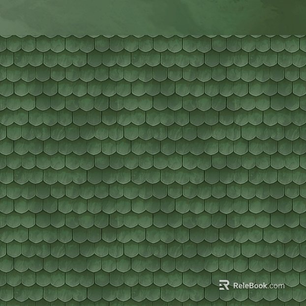 feather brick yellow green tile texture