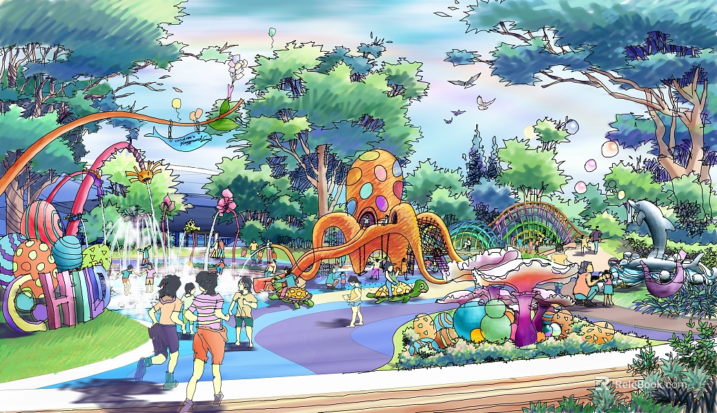 cartoon painting texture