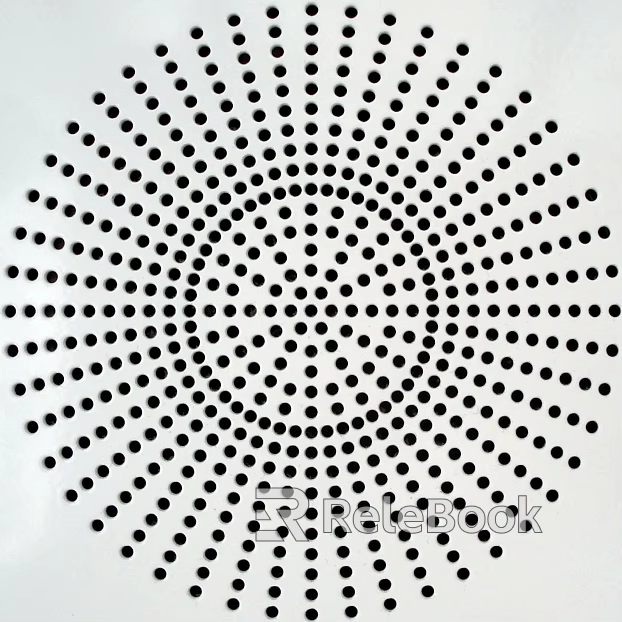 Perforated plate metal texture