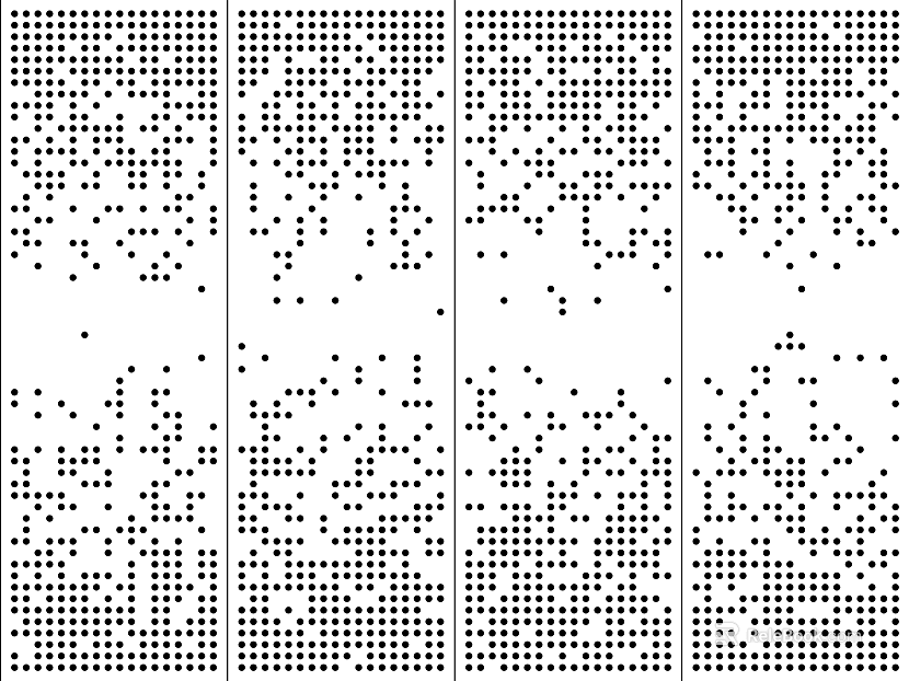 Black and white gradient perforated plate round metal perforated plate perforated plate gradient perforated metal plate black and white concave-convex aluminum plate texture