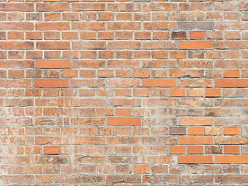 Modern red brick wall 3d model