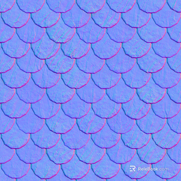 Roof tile, topstone, tile line, concave and convex texture