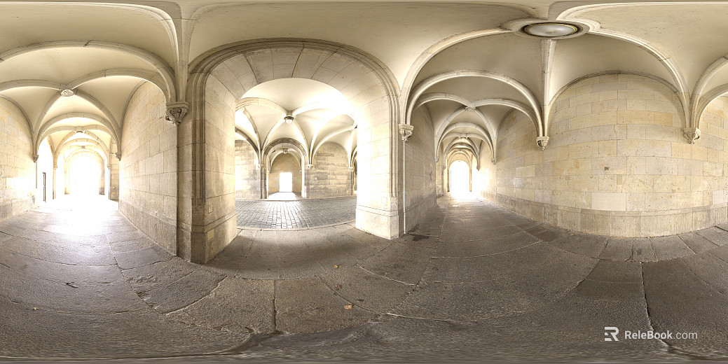 Underground passage space HDR texture